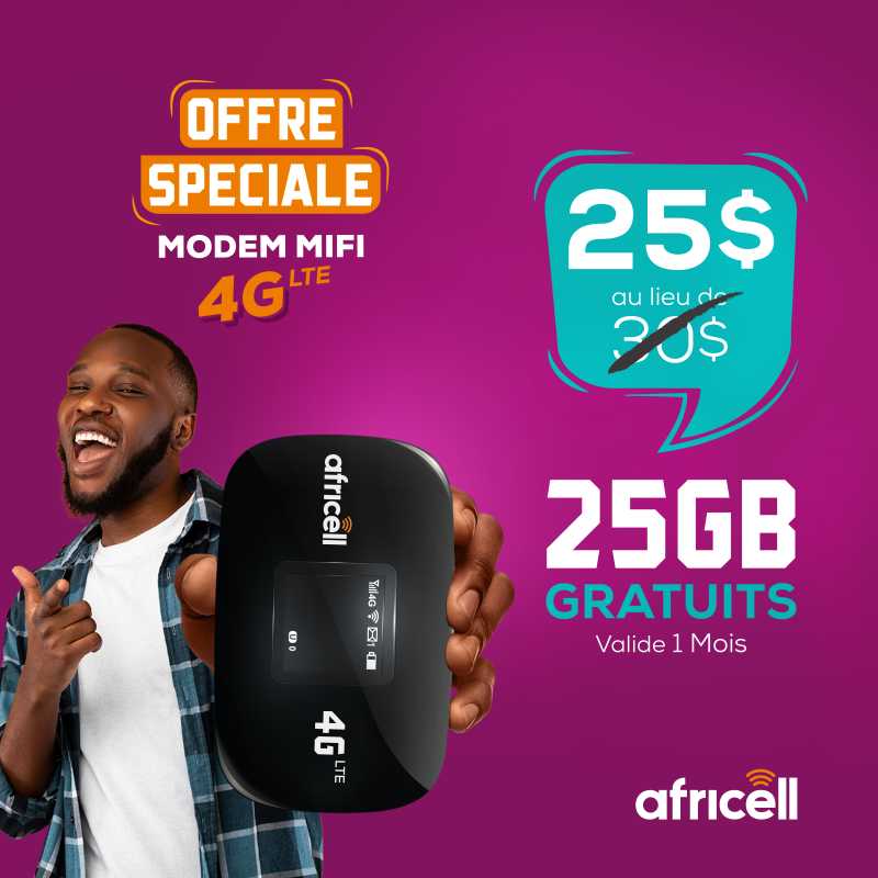 Modem Mifi 4G Africell