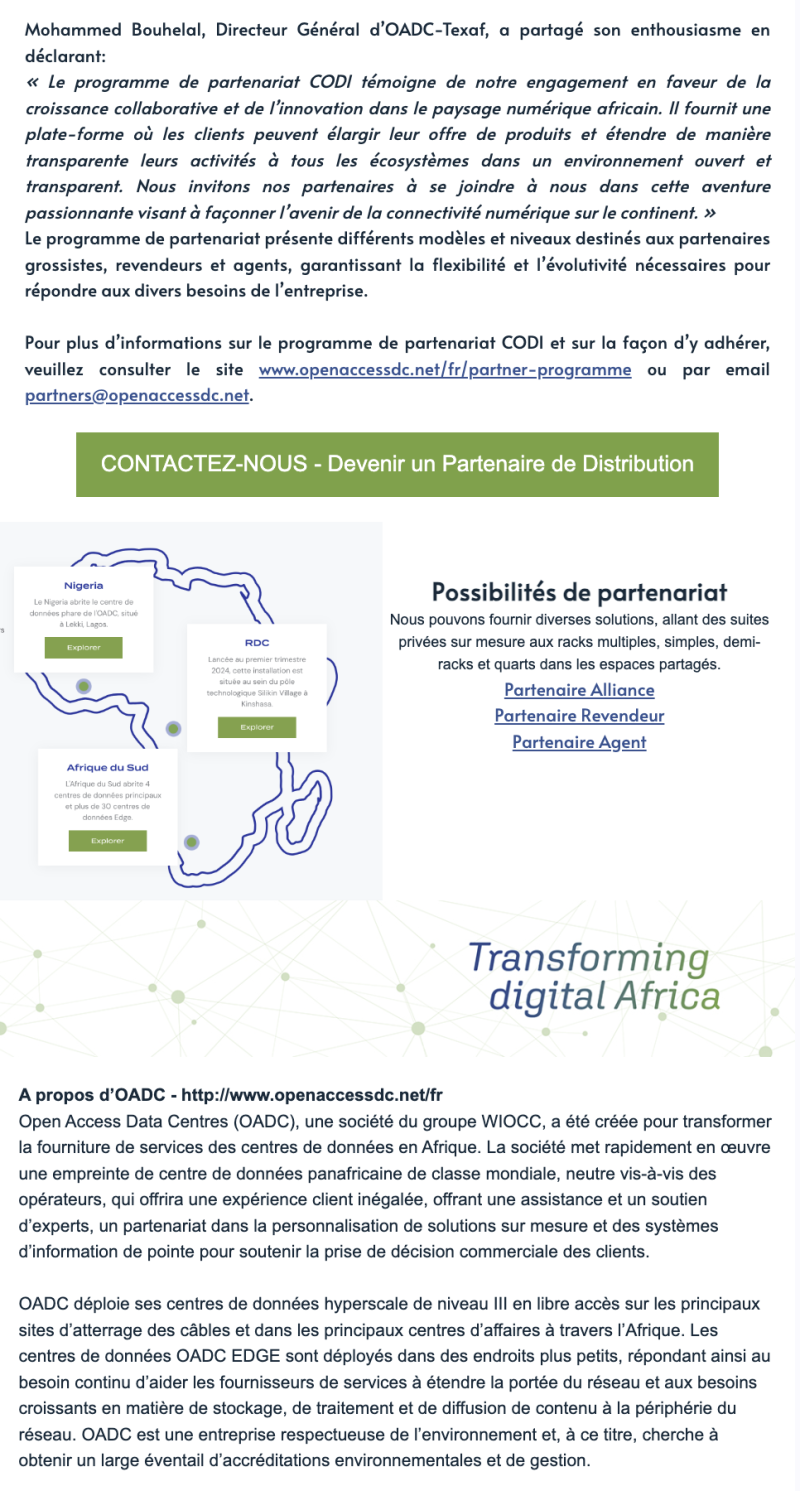 OPEN ACCESS DATA CENTRES