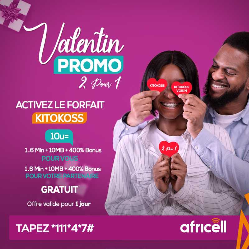 Africell offre saint valentin