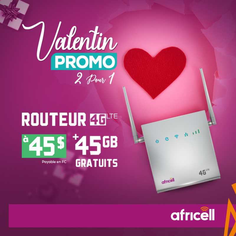 Africell offre saint valentin